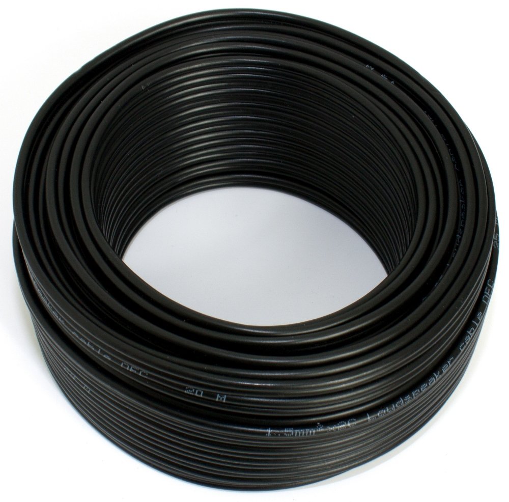 Speaker Cable Black 2 x 1.50 mm² 25 m Ring