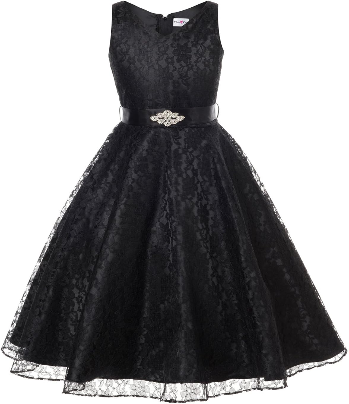 v neck flower girl dress