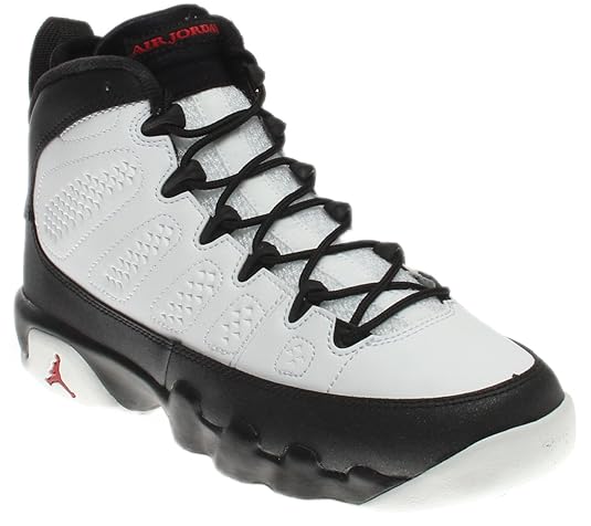 Nike Air Jordan 9 Retro BG Black & White Jungen Basketballschuhe Sneaker schwarz/weiß