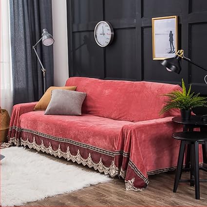 Amazon Com Jyphm Anti Slip Plush Sofa Slipcover Vintage Lace
