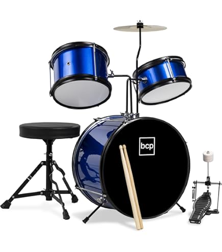 Amazon.com: Best Choice Products 3-Piece Beginner Drum Set for