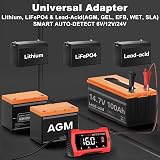 HTRC 16A Car Battery Charger 6V/12V/24V with 10-Stage LCD & Pulse Repair view 2