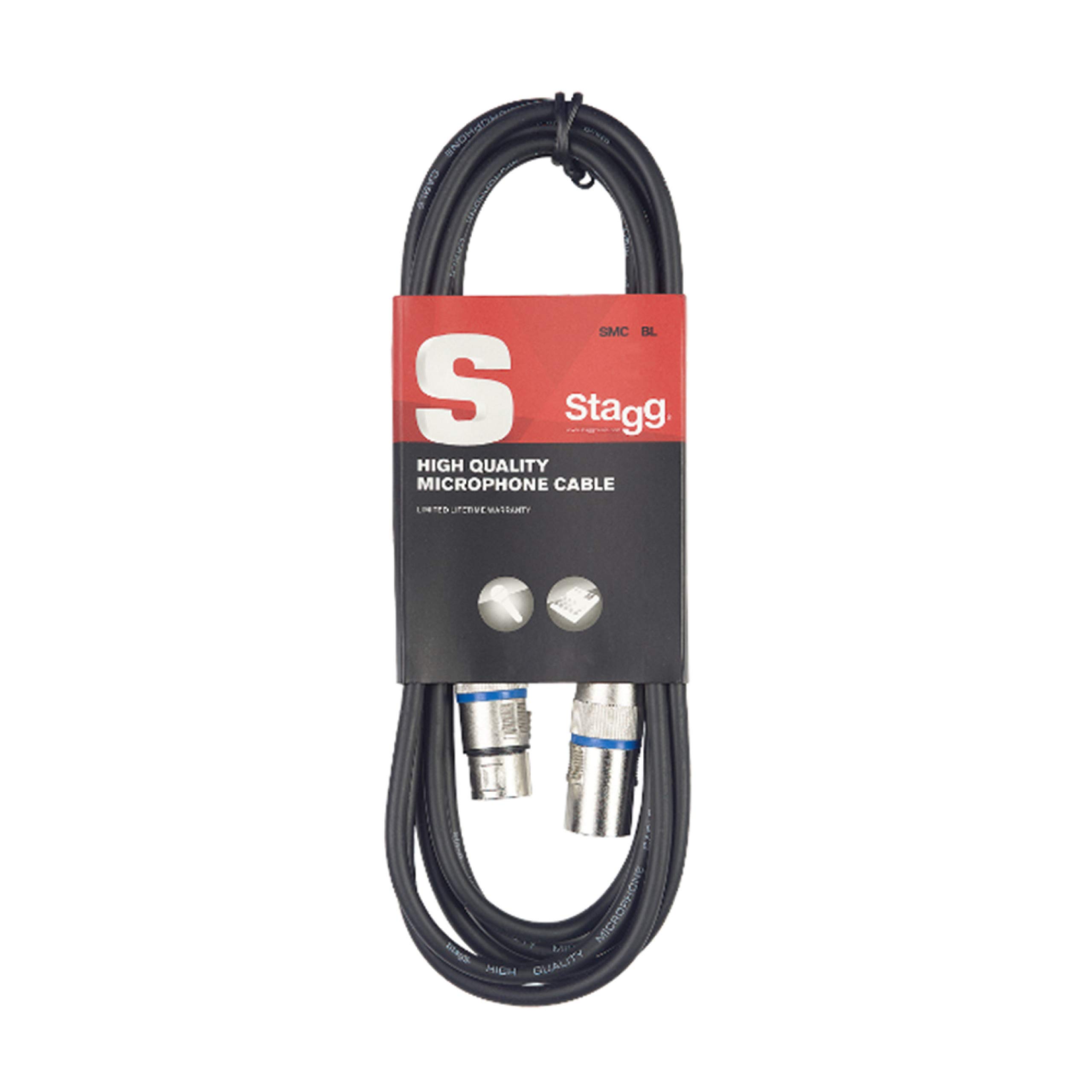 Stagg SMC6 BL 6m S-Series XLR to XLR Microphone Cable - Blue โ image 1