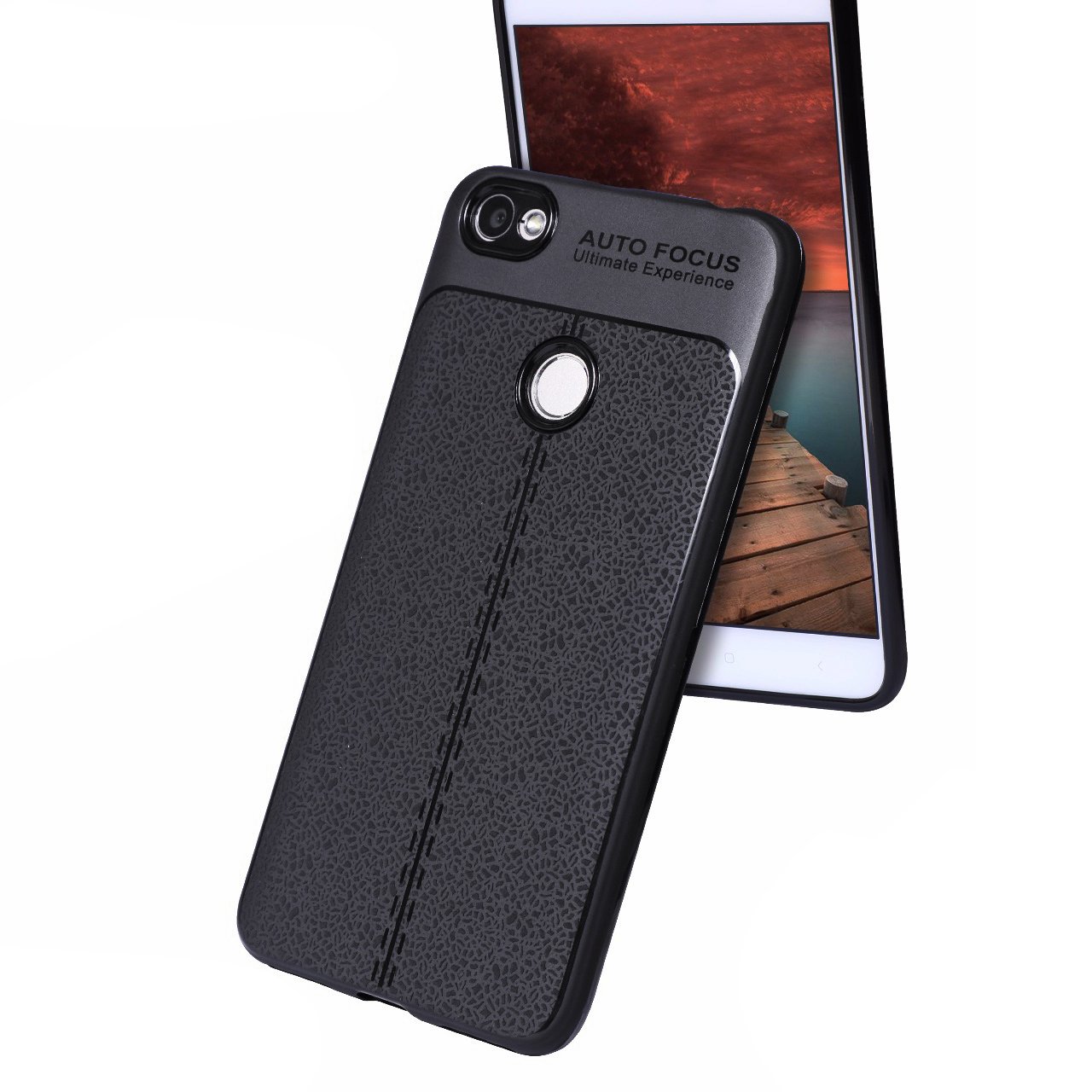 Smile Case Slim Tpu With Leather Untuk Xiaomi Mi4i Emas 