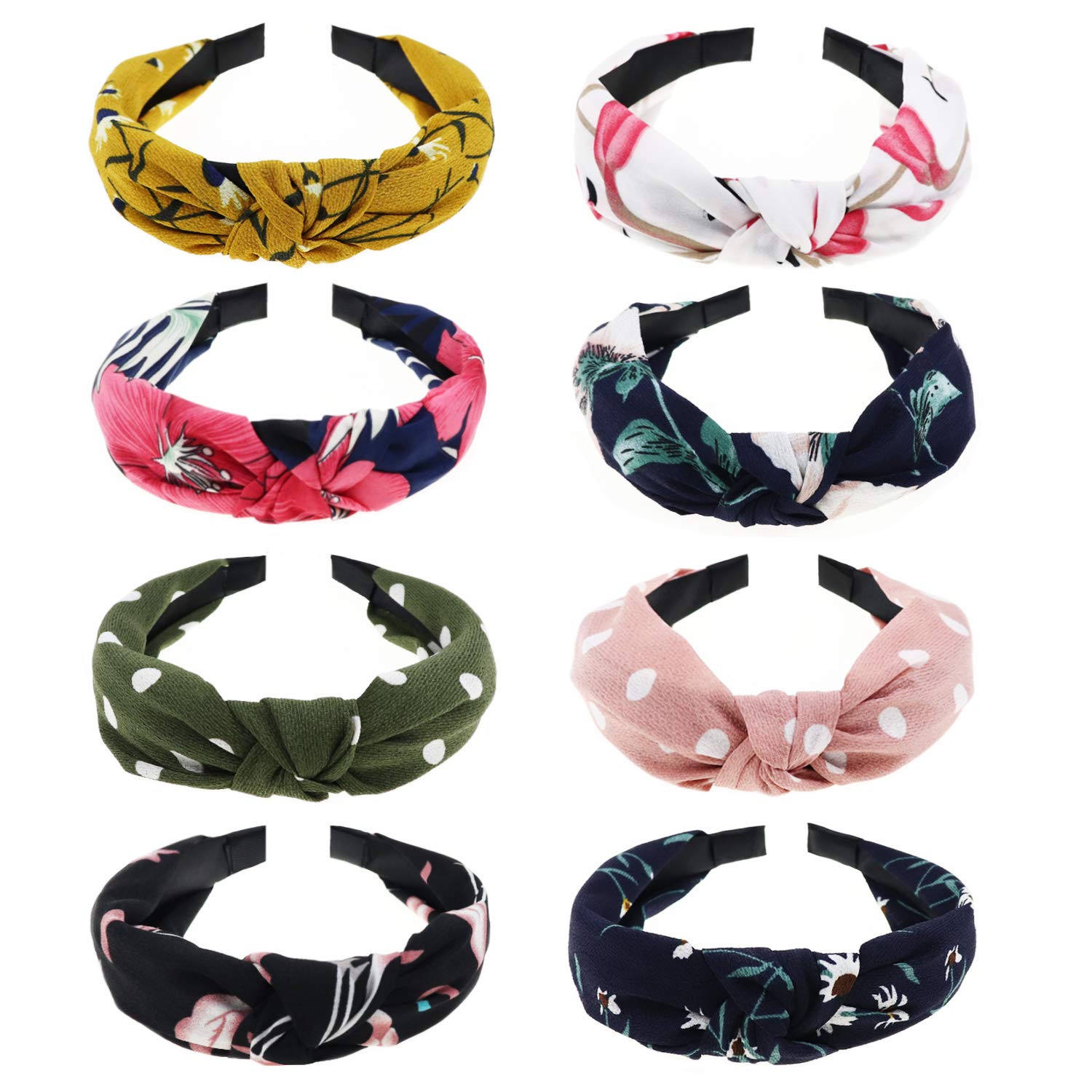 DRESHOW 8 Pack Women's Headbands Headwraps Hair Bands Bows Accessories at  Women’s Clothing store