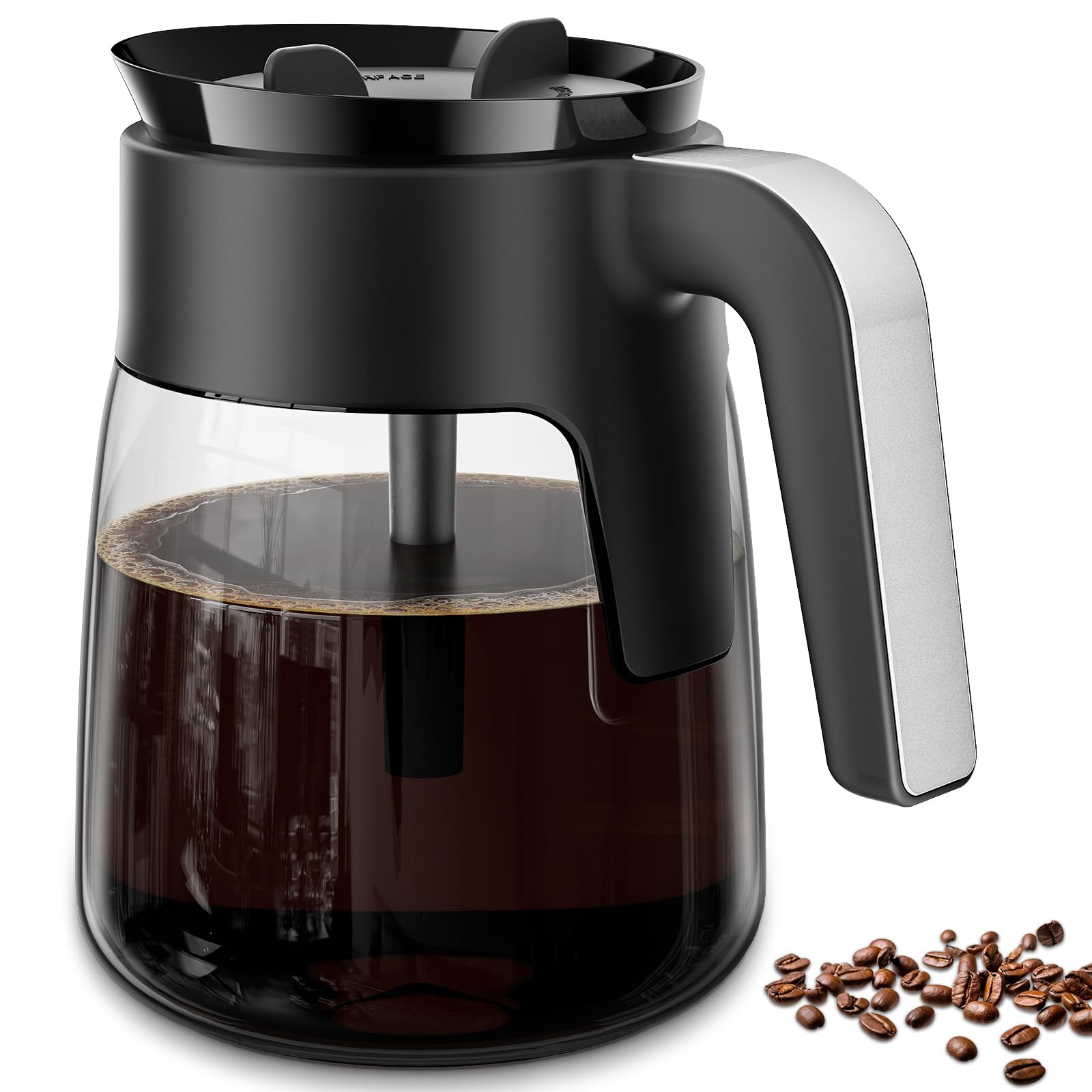 Photo 1 of 12 Cup Coffee Pot Replacement Compatible with Ninja Coffee Maker CFP101 CFP201 CFP301 CFN601 CFP307 CFN602 CM400 CM401 CF090, Glass Carafe for Ninja with Brew-Through Lid, BPA Free, Dishwasher Safe