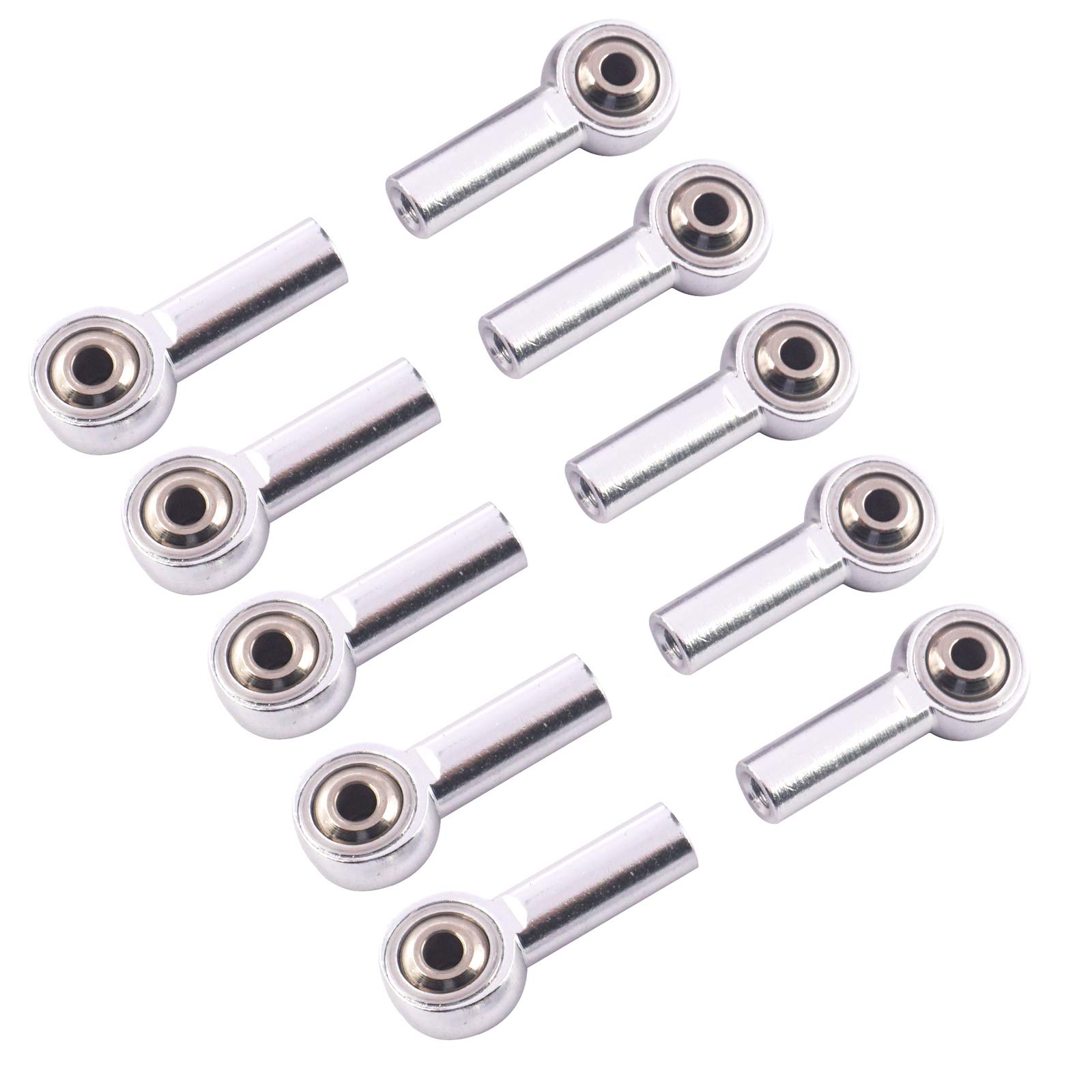 Photo 1 of 10Pack Vgoohobby Aluminum M3 Link Rod Tie Rod End Ball Head Joint Holder Compatible with Axial Redcat HSP Traxxas HPI 1/10 RC Car Truck DIY Robot Boat Airplane (26mm)