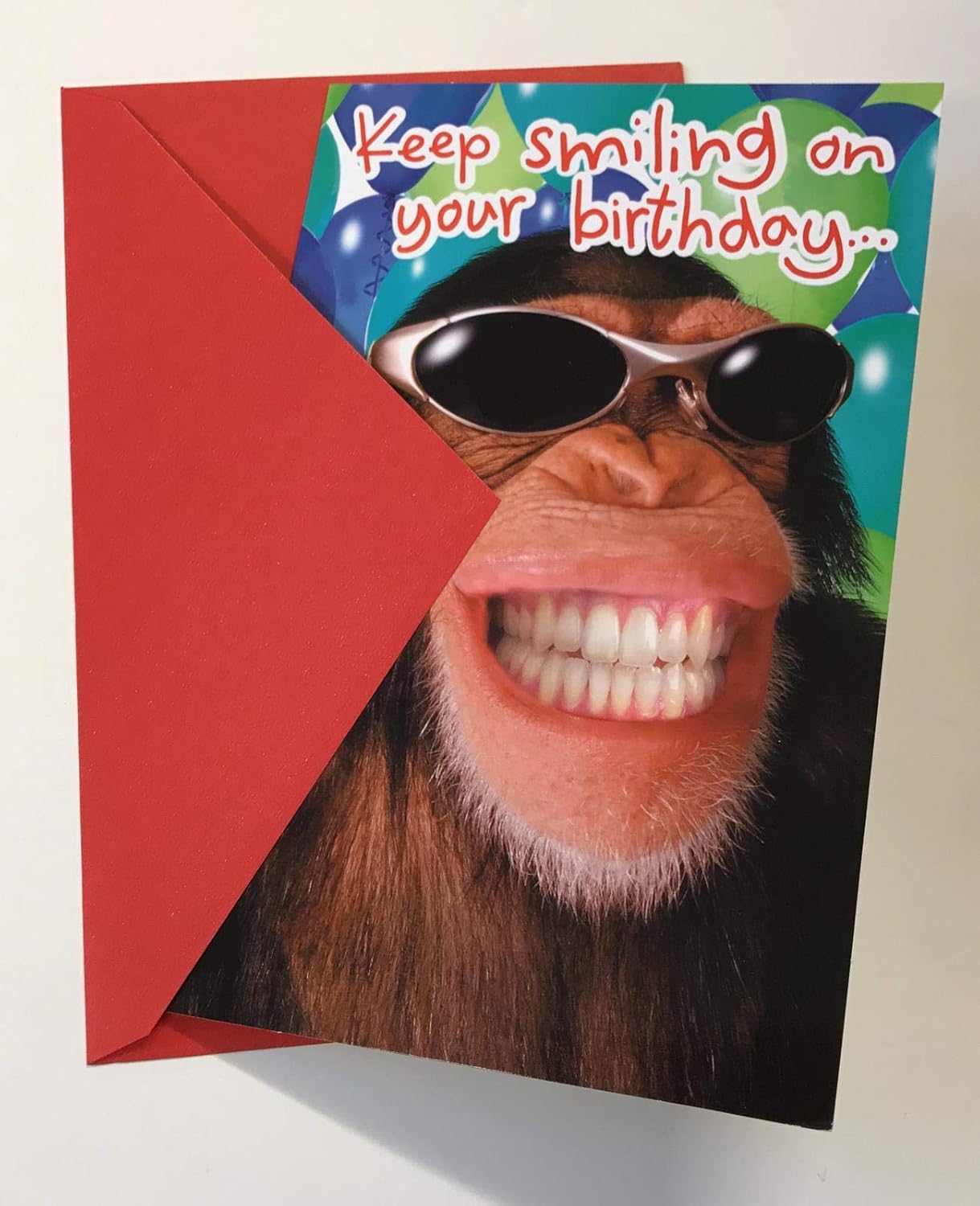 Keep Smiling On Your Birthday Humorous Birthday Greeting Card Amazon Co Uk Kitchen Home