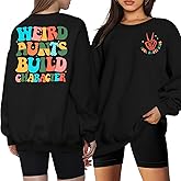 LUKYCILD Aunt & Auntie Club Sweatshirts - Women's Oversized Funny Letter Print Pullover Top Gifts