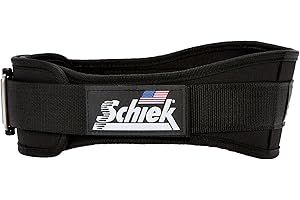 Schiek Sports Model 2004 Nylon 4 3/4" Weight Lifting Belt - Black