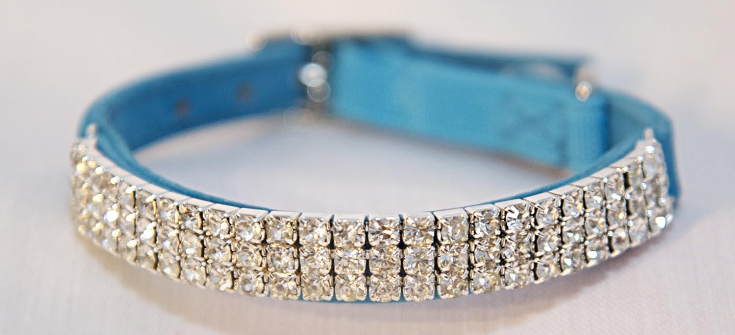 Diamante Cat collar Rhinestone Bling , Safety Elastic and Bell, soft