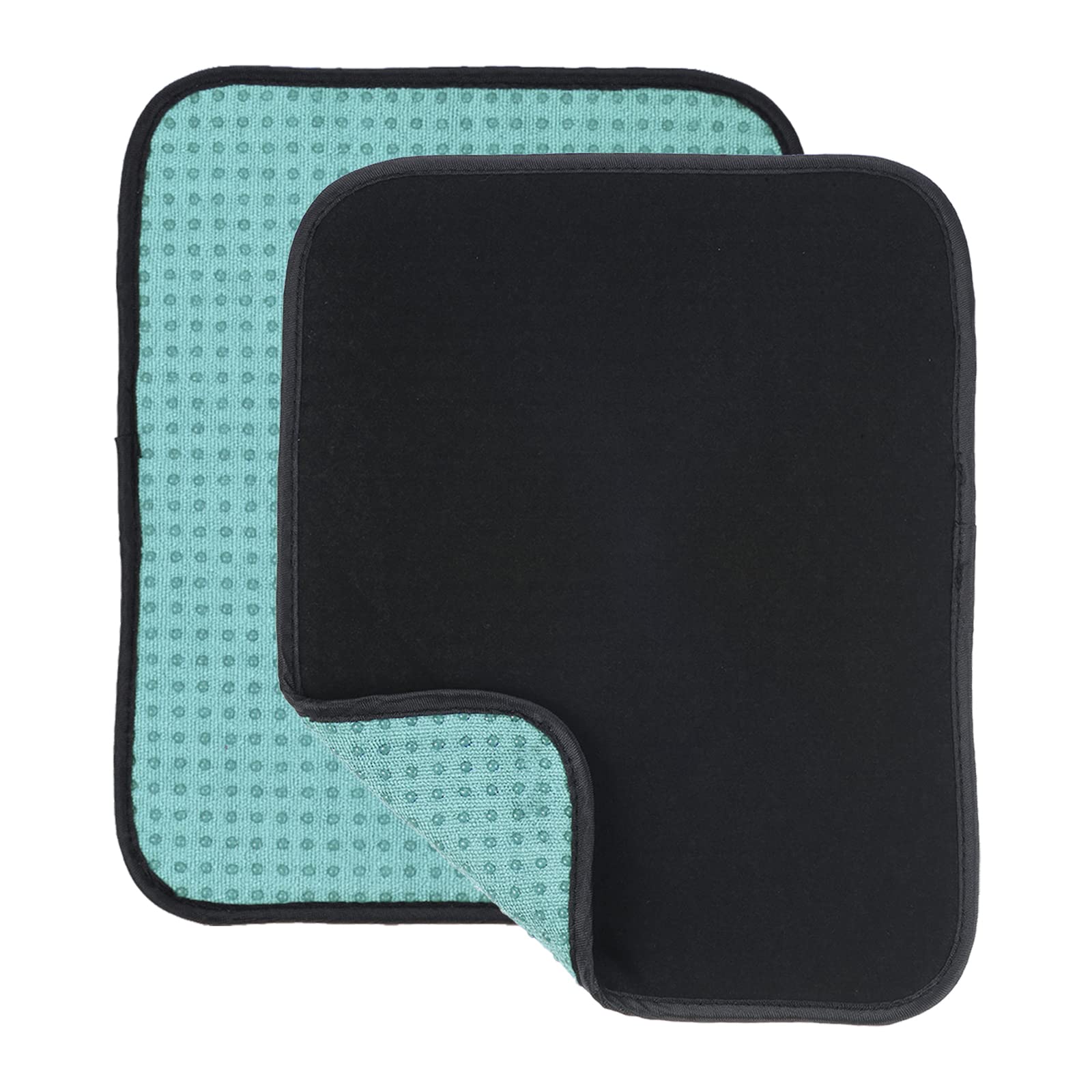 PATIKIL Bowling Ball Towel 10x8 Inch, 2 Pack Microfiber Shammy Pad for Cleaning Bowling Ball, Green