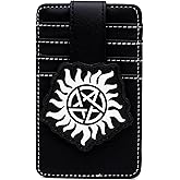 Buckle-Down Supernatural Vegan Leather Wallet, ID Card Holder, Winchester Pentagram Black, 3.0" x 5.0"
