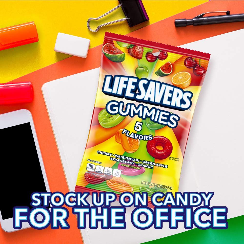 Life Savers, Gummies 5 Flavors Candy Bag, 7 oz : Gummy Candy : Grocery & Gourmet Food