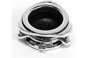 CLEESINK Garbage Disposal Flange, 3 Bolt Mount Stainless Steel Kitchen Sink Flange Kit with Splash Guard for 3 1/2 Inch Standard Sink Drain Hole, Sink Food Waste Disposer Installation kit