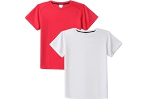 DANI CHINS DaniChins Boys Athletic Short-Sleeve Shirt Active Mesh Tee Loose Sports T-Shirt