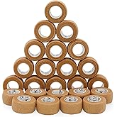 OK TAPE Self Adherent Cohesive Bandages Wrap - 24Packs, 1" x 5 Yards, Non-Woven Self Adhesive Bandage Wrap for Thumb, Finger, Wrist, Ankle, Vet Wrap Bandages Tape (Beige)