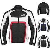 HWK Spyder Motorcycle Jacket for Men with Weather Resistant Cordura Textile Fabric for Enduro Motocross Jacket