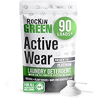 Activewear Laundry Detergent (90 Loads) - Safe for Sensitive Skin, Fights Sweat Stains & Odors Hypoallergenic Laundry Soap Ba