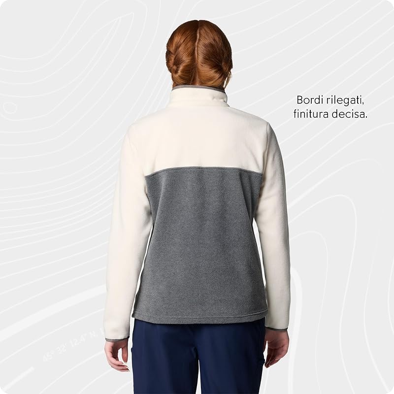Benton Springs 1/2 Snap Pull Over 2, Pull Over in pile Donna, City Grey Heather/Chalk, M