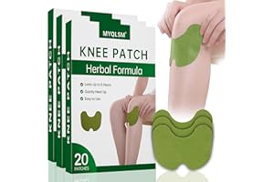 60Pcs Knee Patches for Pain Relief，Warming Herbal Plaster Pain Patches，8 Hour Long Lasting Relief of Joint Pains，Heat Patches
