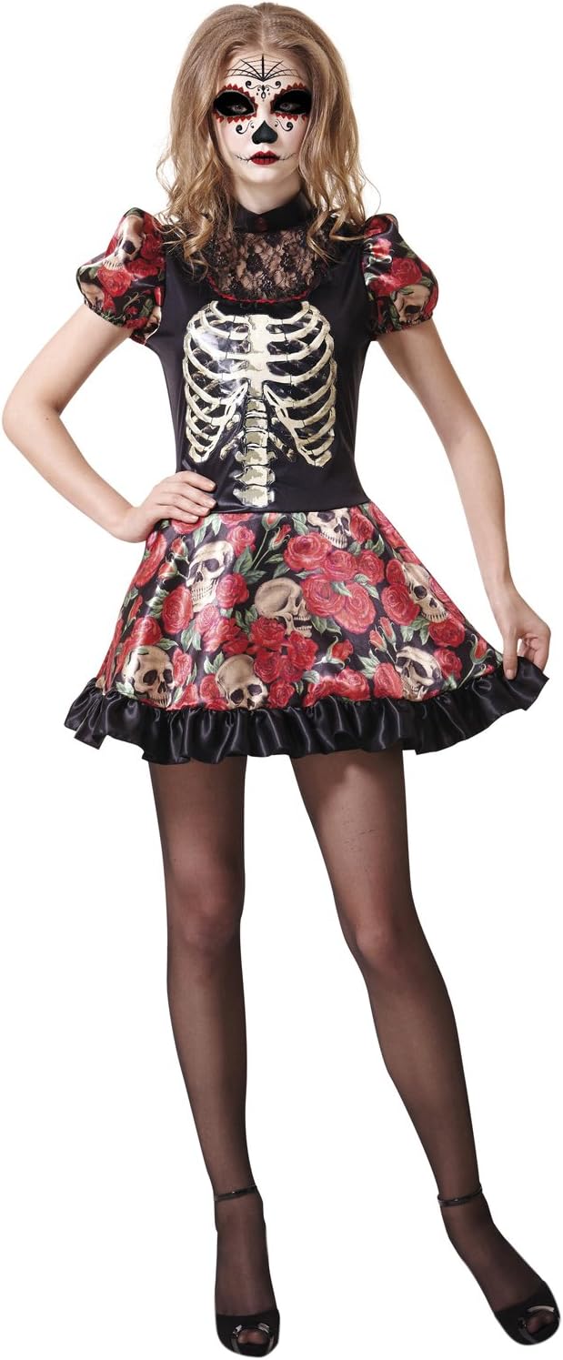 My Other Me Me-202279 Disfraz muñeca Día de los Muertos para mujer, M-L (Viving Costumes 202279)