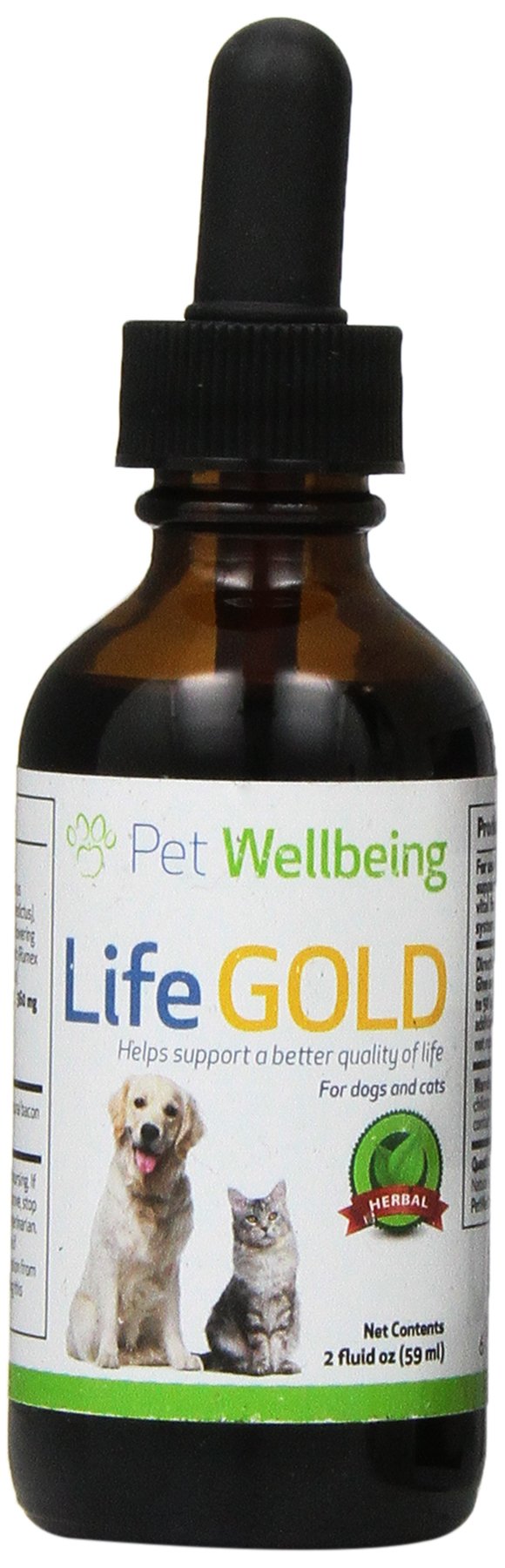 Pet Wellbeing Life Gold For Dogs and cats Natural Cancer Support