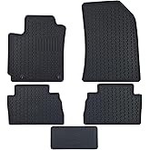 Fits 2018-2023 Hyundai Kona Floor Mats Front & 2nd Row Seat Liner Set All Weather Full Set Liners (No Electric Models)