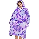 Narecte Cozy Oversized Blanket Hoodie Wearable Blanket Adults Soft Hooded Blanket Hoodie Birthday Gifts for Women Christmas