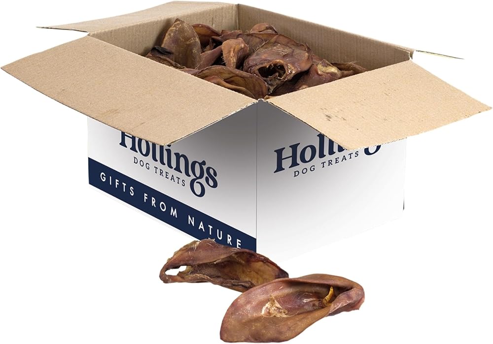 Hollings Pig Ears Dog Treats 100% Natural Grain Free 50 Loose