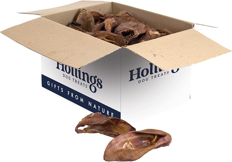 Hollings Pig Ears Dog Treats 100% Natural Grain Free 50 Loose