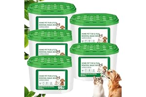 Home Pet Fur & Odor Removal Magic Box, Indoor Air Purification Dust Removal Magic Box for Home Pet Hair, Portable Odor Elimin
