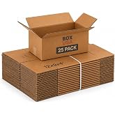 BOX USA Shipping Boxes Medium 12"L x 9"W x 4"H 25-Pack - Corrugated Cardboard Box for Moving, Mailing, Packing, Packaging and Storage