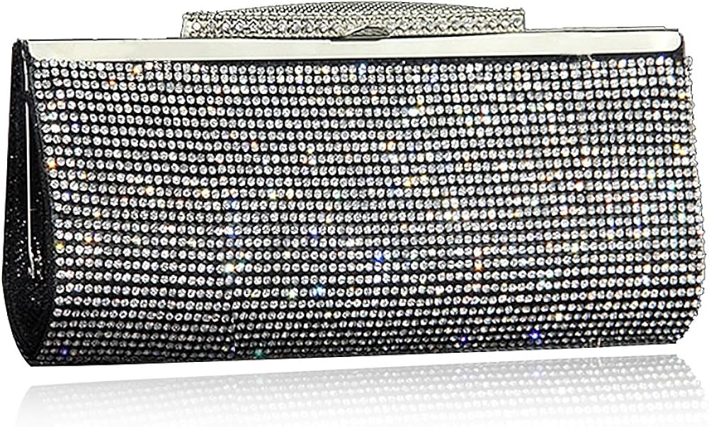 sparkly silver clutch