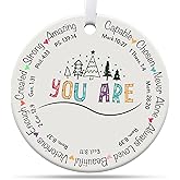 Christian Gifts for Women, Birthday, Religious, Best Friend, BFF, Friendship, Spiritual, Catholic, Motivational, Gifts for Women, Girlfriend, Christmas Ceramic Ornament