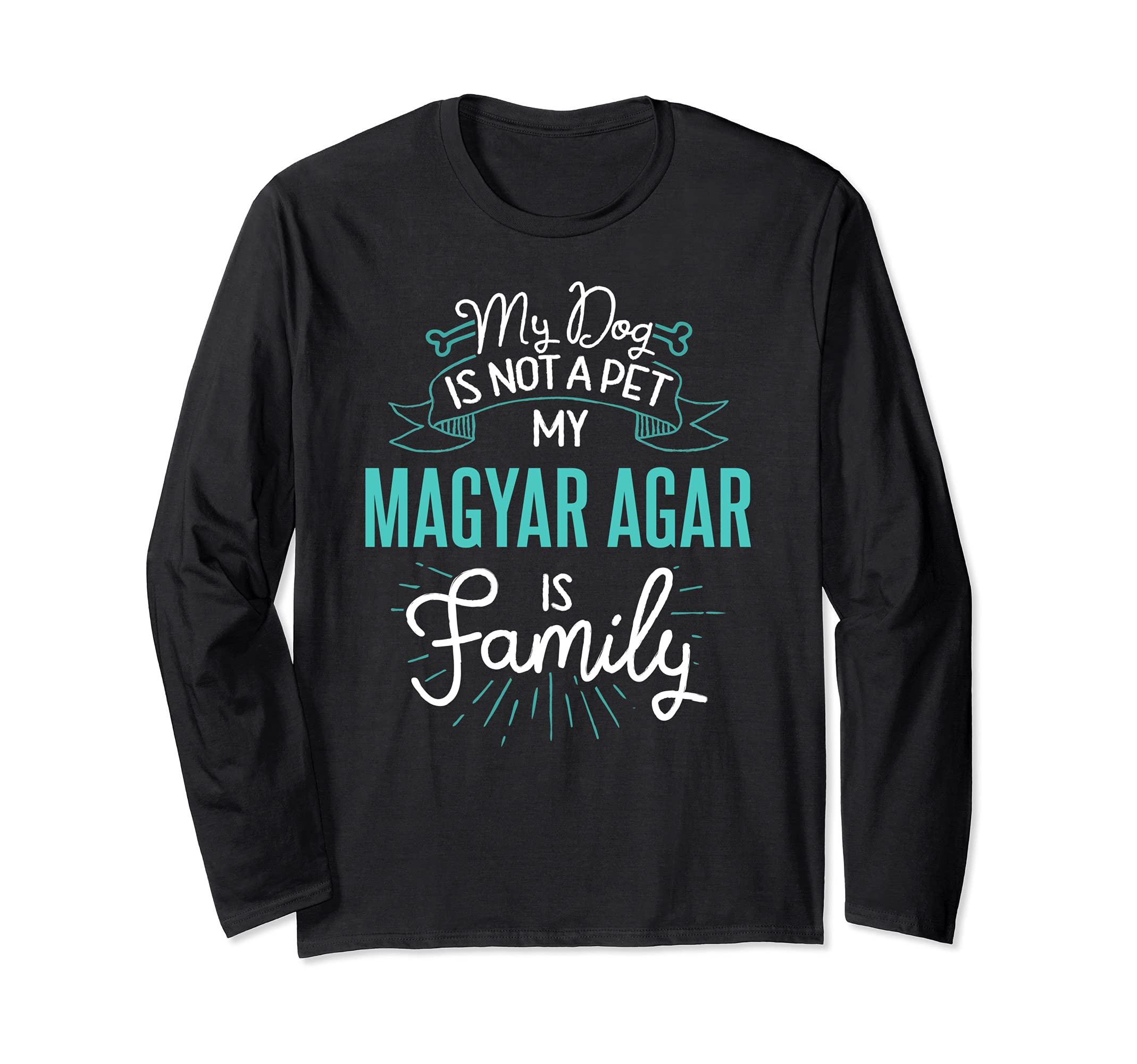 Cute Magyar Agar Design Family Dog Giftn Long Sleeve T-Shirt