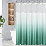 Gibelle Waffle Weave Shower Curtain with Mesh Top