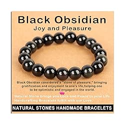 AD Beads Handmade Gemstone Stretch Elastic Bracelet