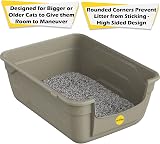 Cat Centre Grey Large Litter Tray with Scoop - Deep High Sides 50x38.5cm view 2