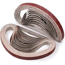 10 Bandes De Ponçage 3/8 X 22 Pouces Grain 60 – Pour Ponceuse, Uxcell