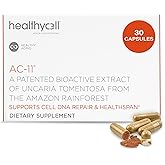 Healthycell Anti-Aging Supplement for DNA Repair and Stem Cell Health, AC-11 - Bioactive Extract of Uncaria Tomentosa (Cat’s Claw) Supports a Healthy Immune System - Vegan, Soy-Free & Gluten-Free