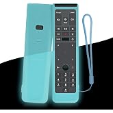 Protective Silicone Case for XFinity Comcast XR15 Voice Remote Control | Silicone Remote Cover Sleeve for XFinity Remote Shockproof Waterproof Anti-Slip with Lanyard (Glow in Dark Blue)
