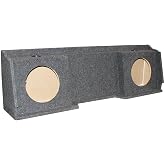 Q Power Dual 12" Underseat Downfire Subwoofer Box for Chevy/GMC XCab | Fits Silverado XCab and Sierra XCab Classic Trucks, Model Years 1996-2006