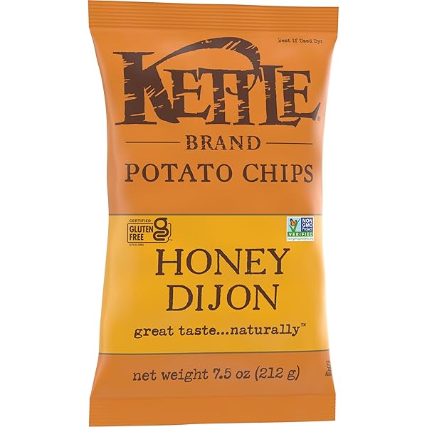 KETTLE BRAND POTATO CHIPS, HONEY DIJON KETTLE CHIPS, 7.5 OZ