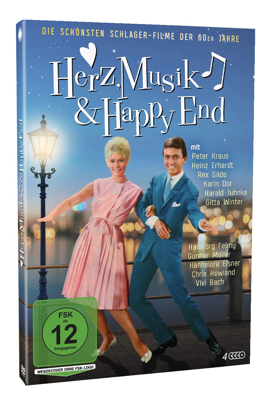 Herz Musik Happy End Die Schonsten Schlager Filme Der 60er Jahre 4 Dvds Am Sonntag Will Mein Susser Mit Mir Segeln Gehn Wenn Man Baden Geht Auf Teneriffa Und Funf