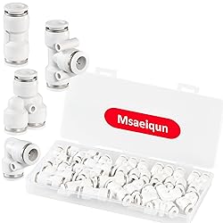 MSAEIQUN 20 Pcs 1/4 Inch od Push to Connect