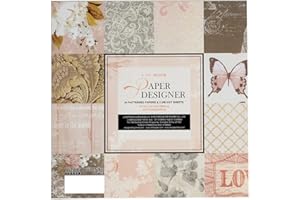 Huralona Vintage Scrapbooking Paper Pad 6”x6” 26 Sheets Decorative Origami Scrapbook Paper Pack Journaling Paper Supplies Patterned Cardstock for Craft Gift Wrapping Photo Album (DSM019)