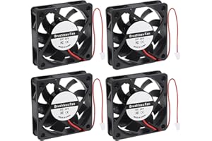 AITIAO 4PCS 60mm Fan DC 24V 60x60x10mm Brushless Cooling Fan 2Pin Computer Case Cooling Fan 2Pin for Cooling DIY Computer CPU 3D Printer