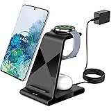Wustentre Fits for Galaxy Wireless Charging Station Android, for Samsung Phone Watch Buds Wireless Charging 3 in 1 Wireless C