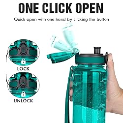 OLDLEY Water Bottles, 32oz Motivational Sports